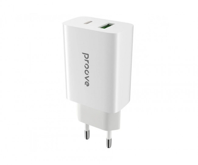 МЗП Proove Rapid 20W (Type-C + USB) (white)
